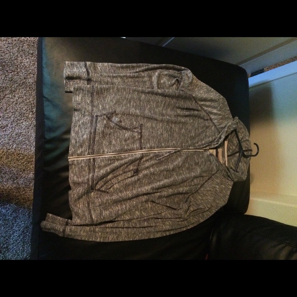 mossimo zip up sweat shirt size l